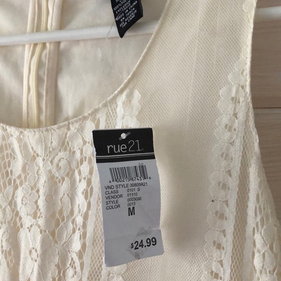 Rue21‎ Lace Cream Dress - Picture 11 of 11